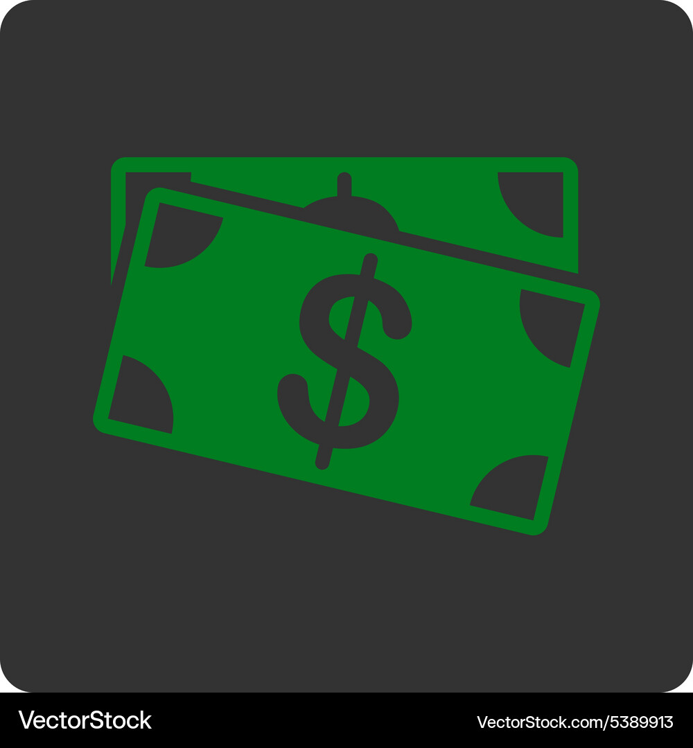 Dollar banknotes icon Royalty Free Vector Image