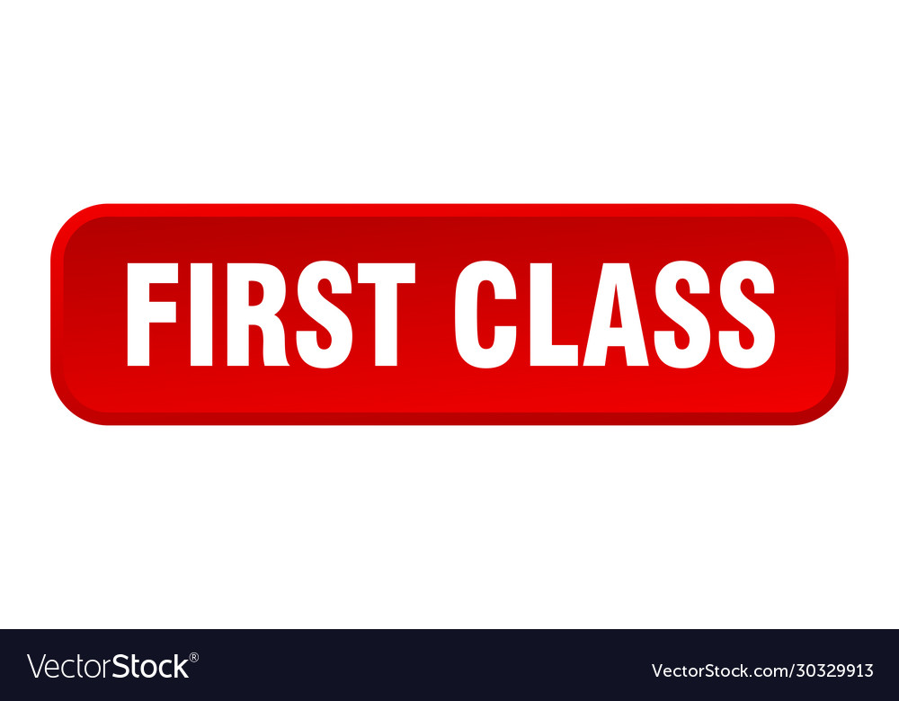 First class button square 3d push
