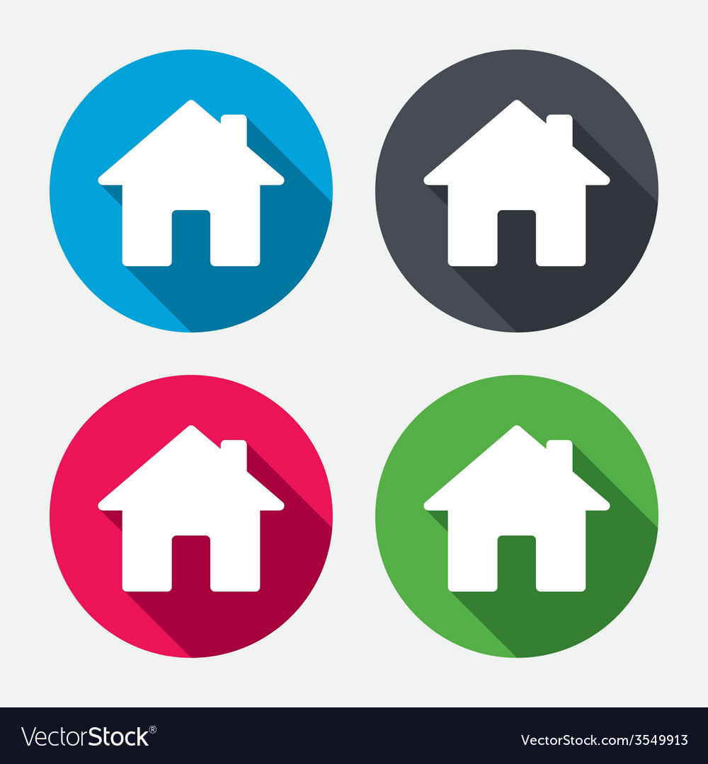 Home sign icon main page button navigation Vector Image