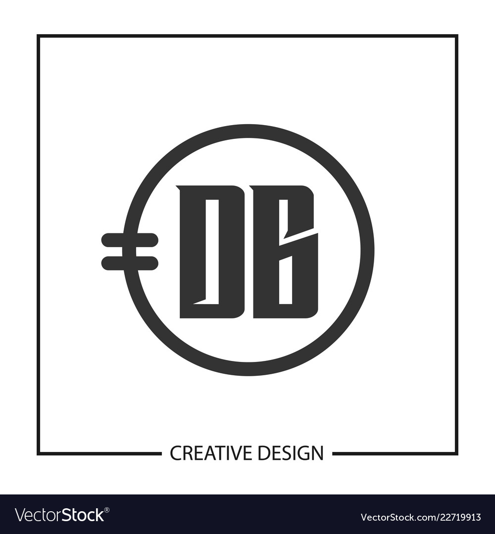 Initial letter db logo template design vector image Initial letter db logo template design