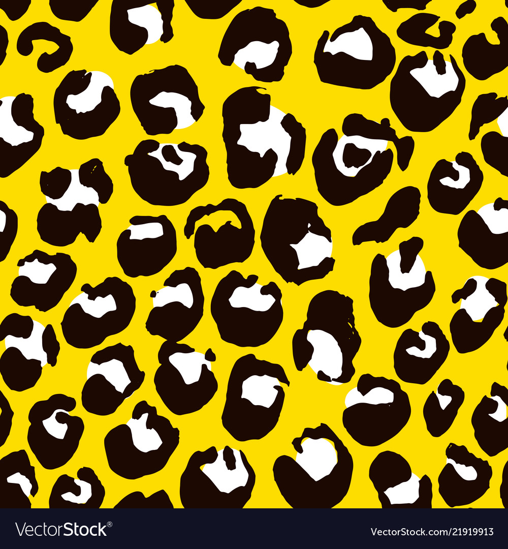 Leopard print seamless pattern Royalty Free Vector Image