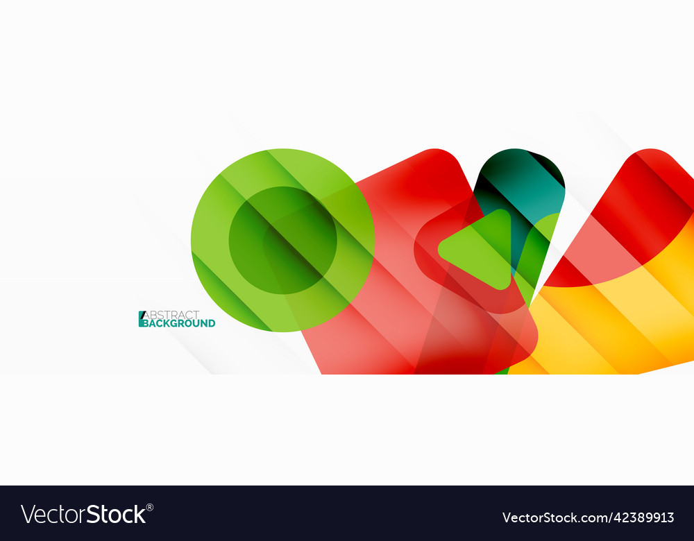 Line triangle square and circle primitive vector image Line triangle square and circle primitive