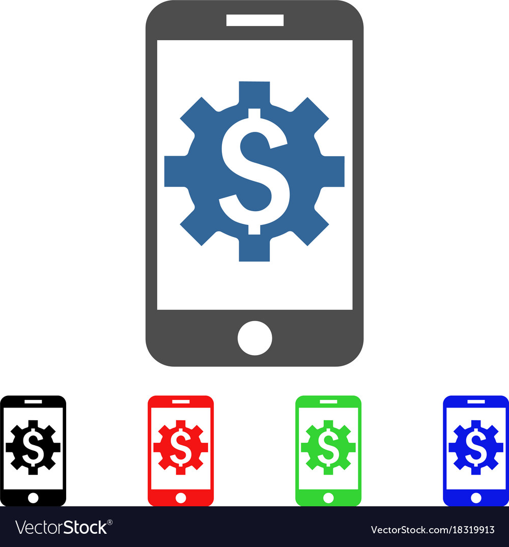 Mobile bank setup icon