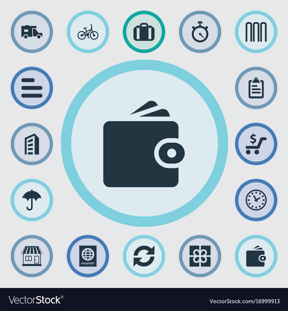 Set of simple conveyance icons