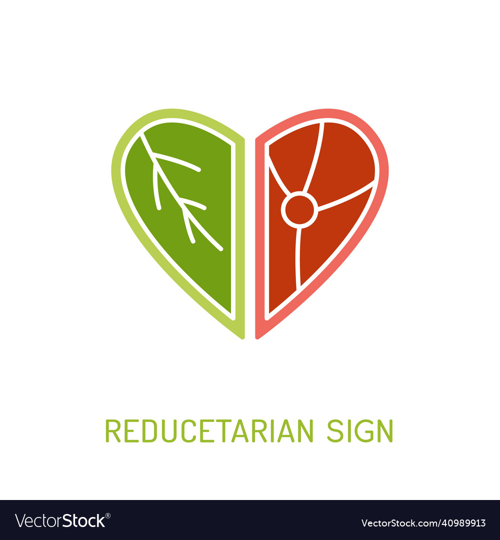 Vegetarianism reducetarianism sign