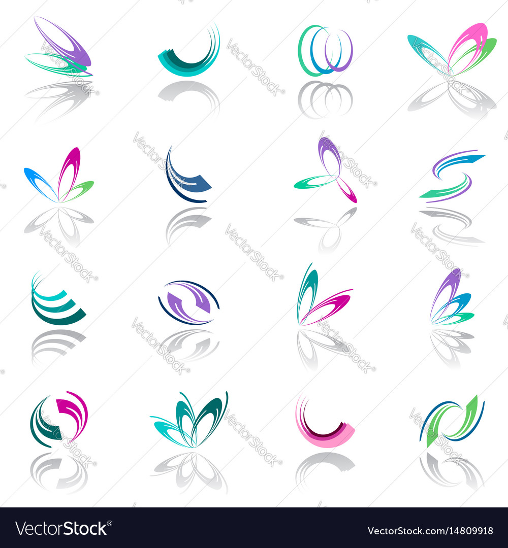Abstract Icon Set - Circular Shapes