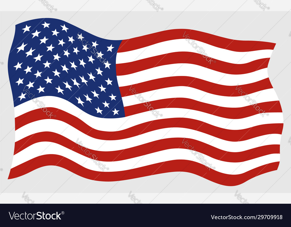 American flag icons vector image American flag icons