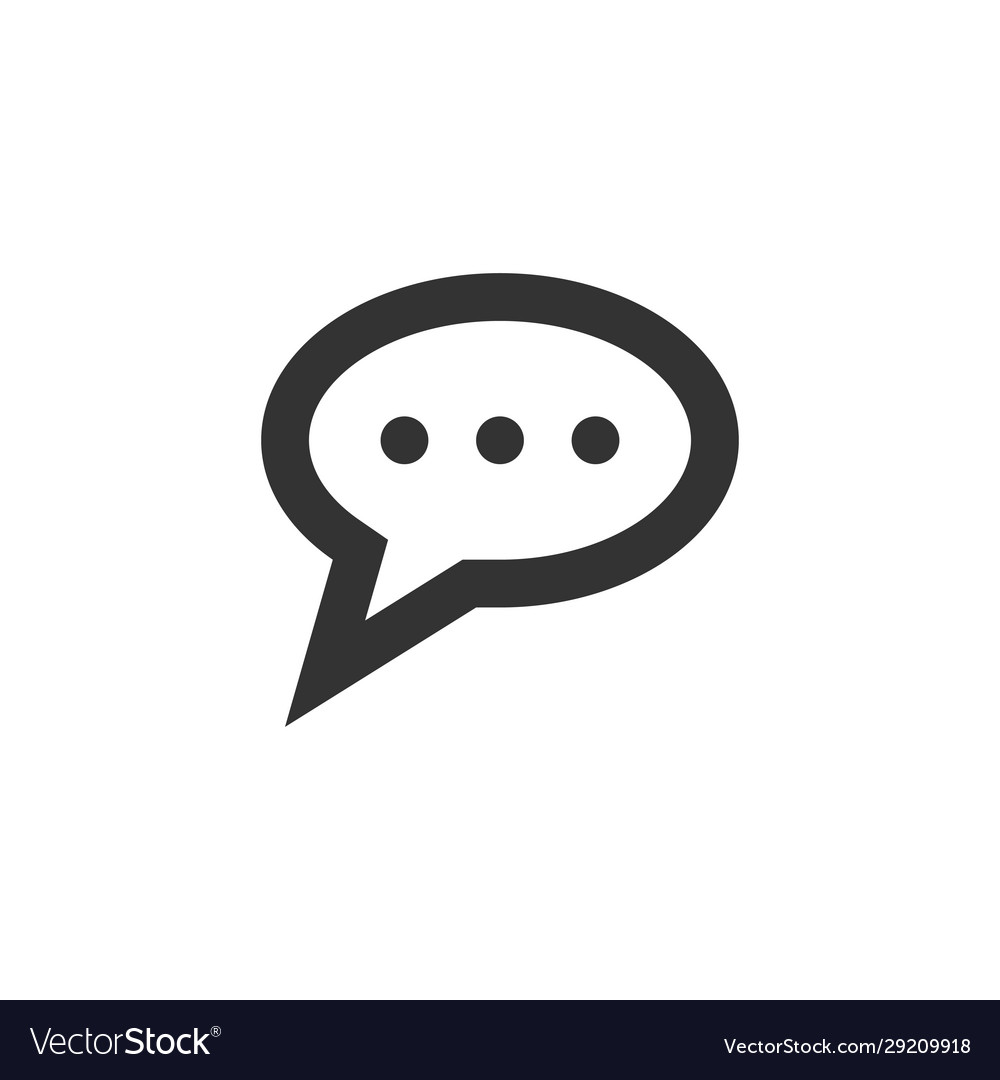 Chat speech bubble and dialog balloon line style