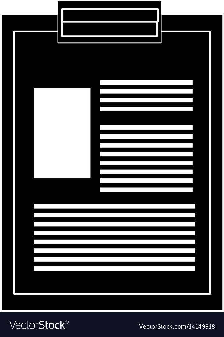Clipboard with document icon image