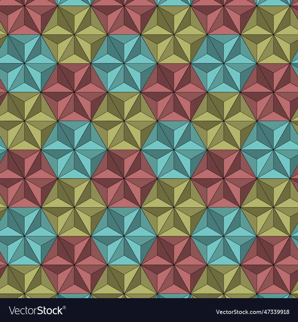 Colored figures in a pattern