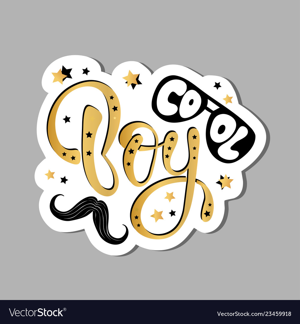 Cooler Junge Slogan Kinder drucken T-Shirt Grafik vector image Cooler Junge Slogan Kinder drucken T-Shirt Grafik