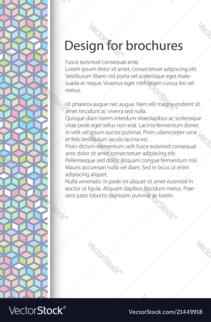 Cover design with seamless pattern