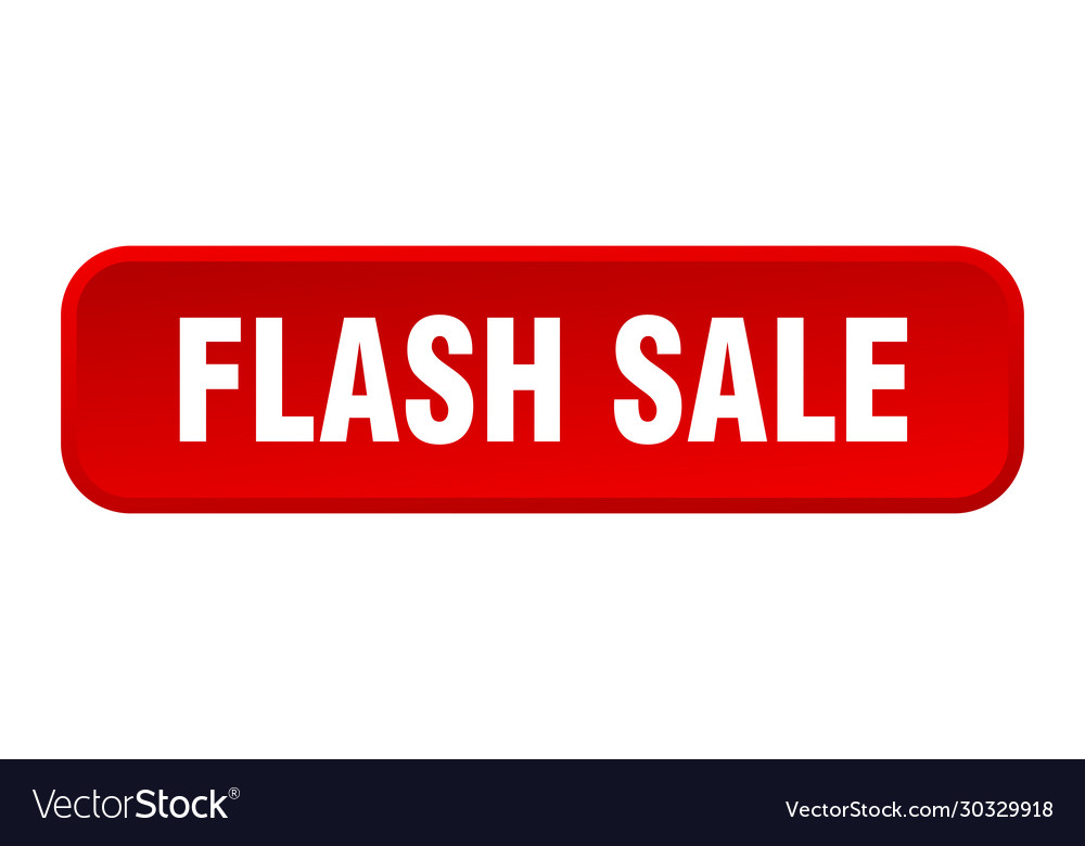 Flash sale button square 3d push