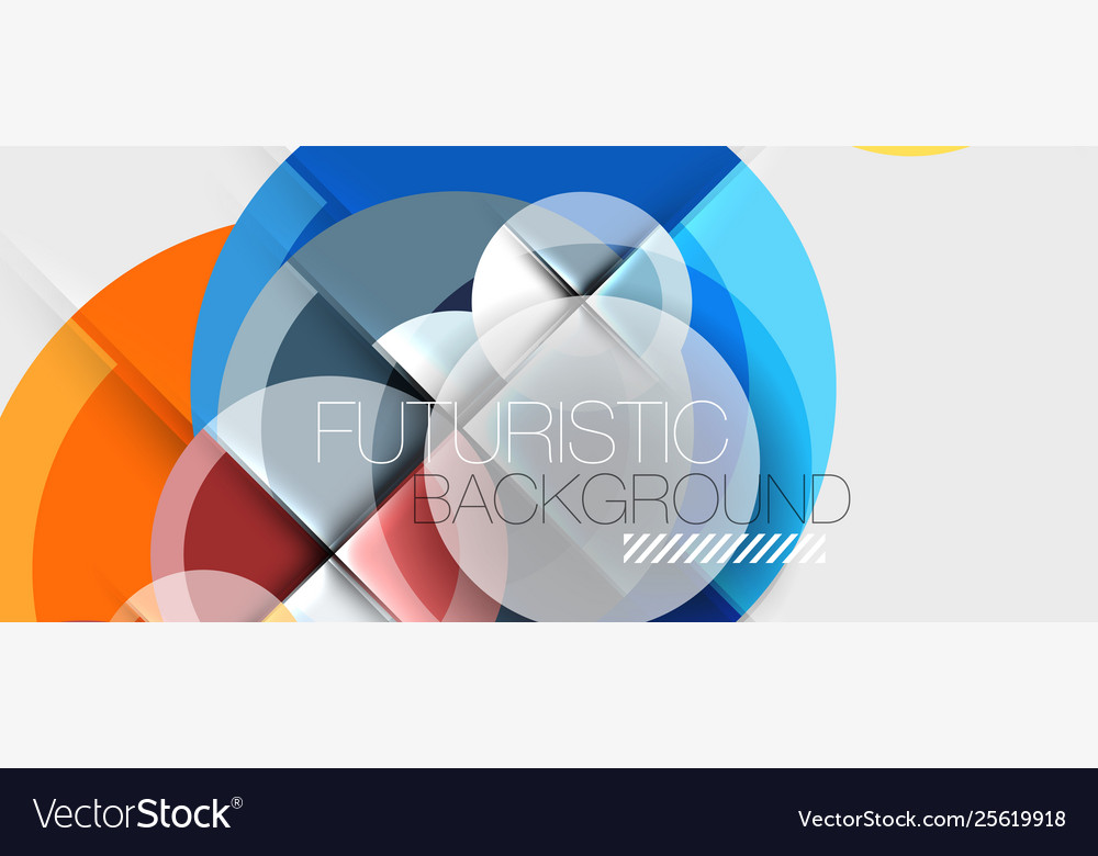 Geometric design abstract background - circles