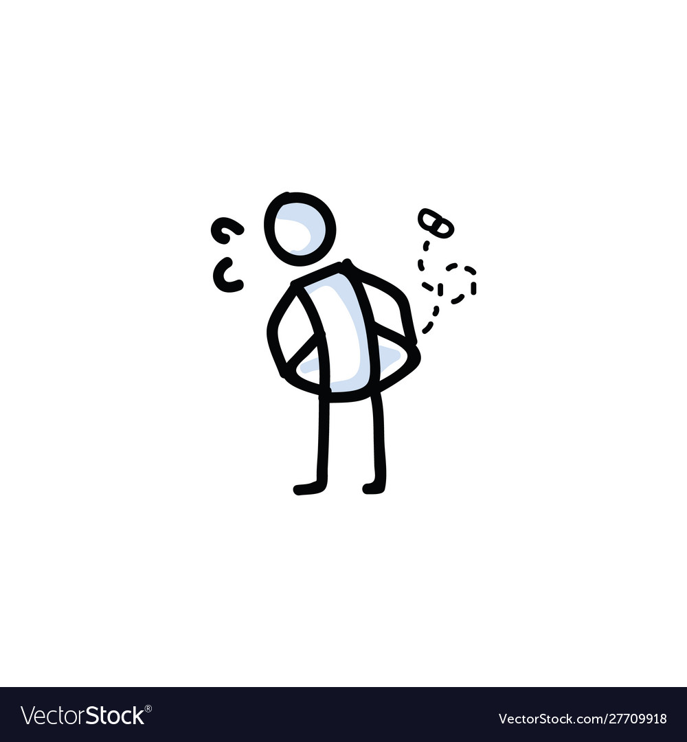 Happy stick figure Royalty Free Vector Image - VectorStock, stick