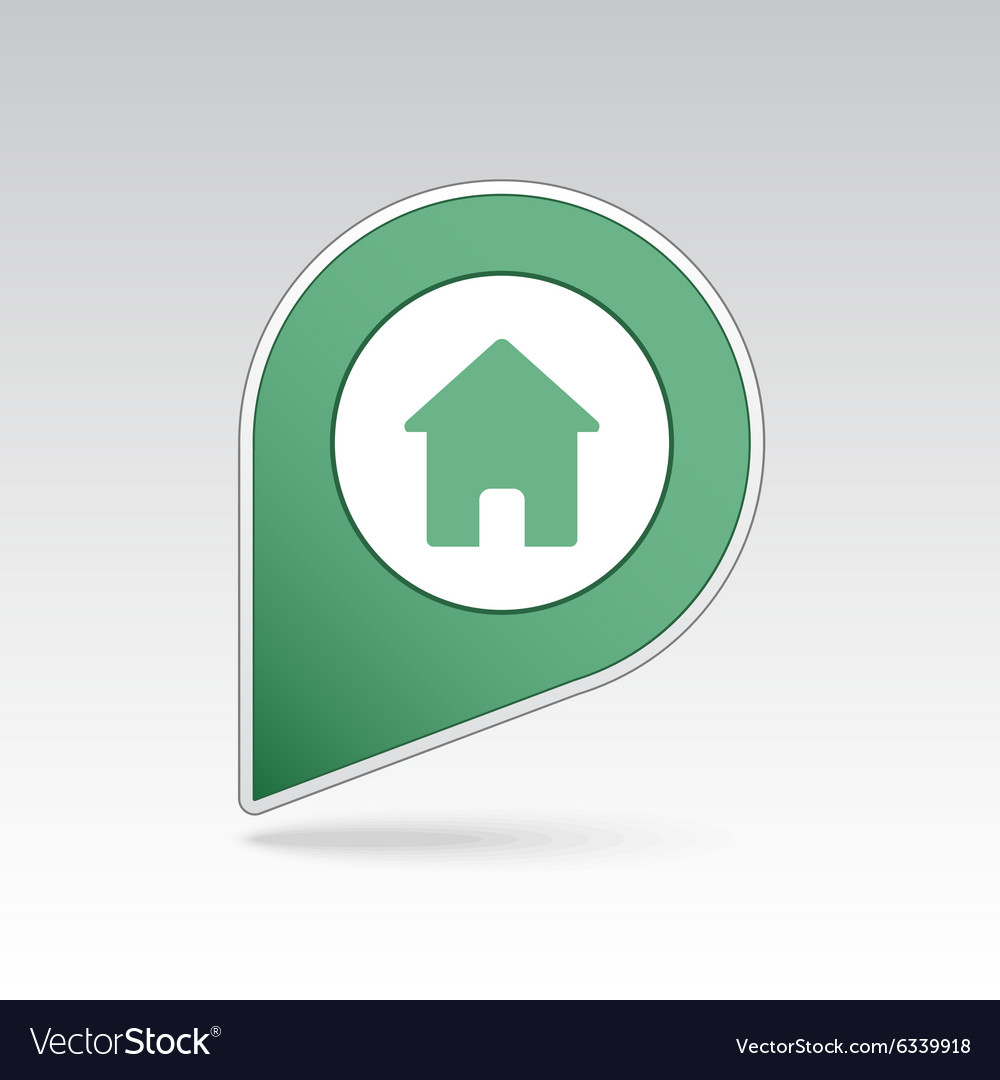 Home pin map icon pointer markers