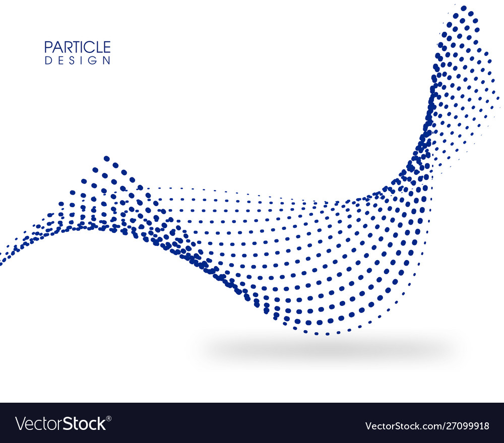 Modern abstract particle background design