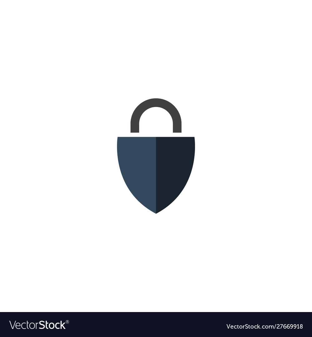 Padlock Graphic Design Template Isolated Vector Image