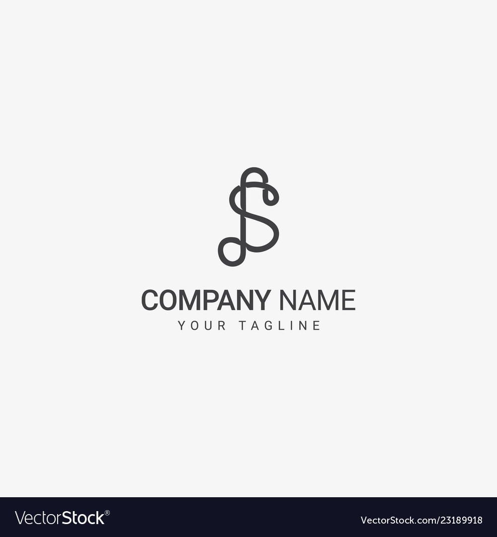 S line art logo