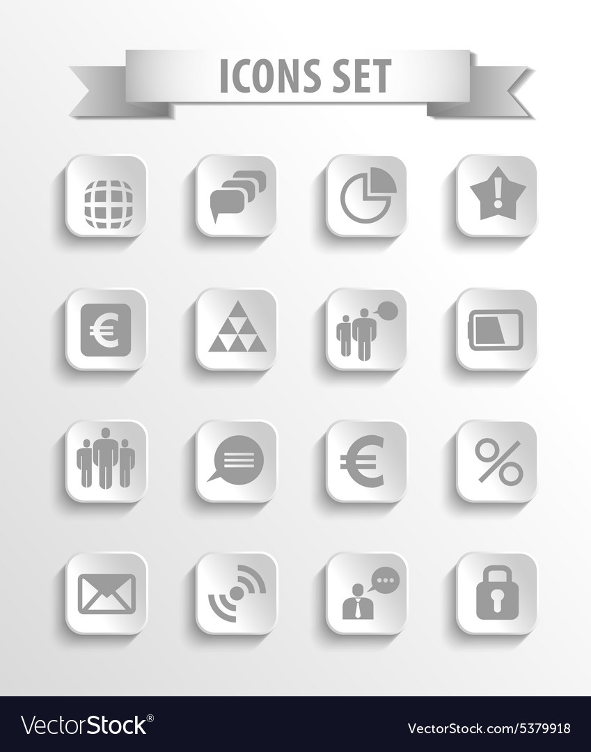 Set of web icons