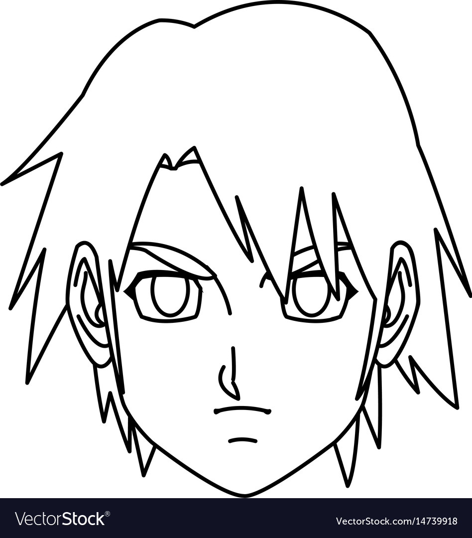 Drawing in the style of anime Image of a man in the picture in the style  of Japanese anime Stock Photo  Alamy