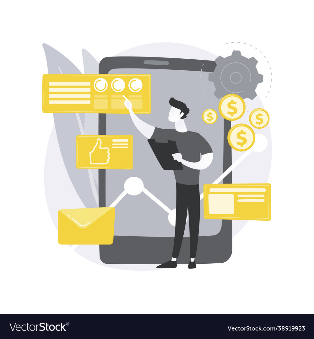 Analytics and data science abstract concept vector image Analytics and data science abstract concept