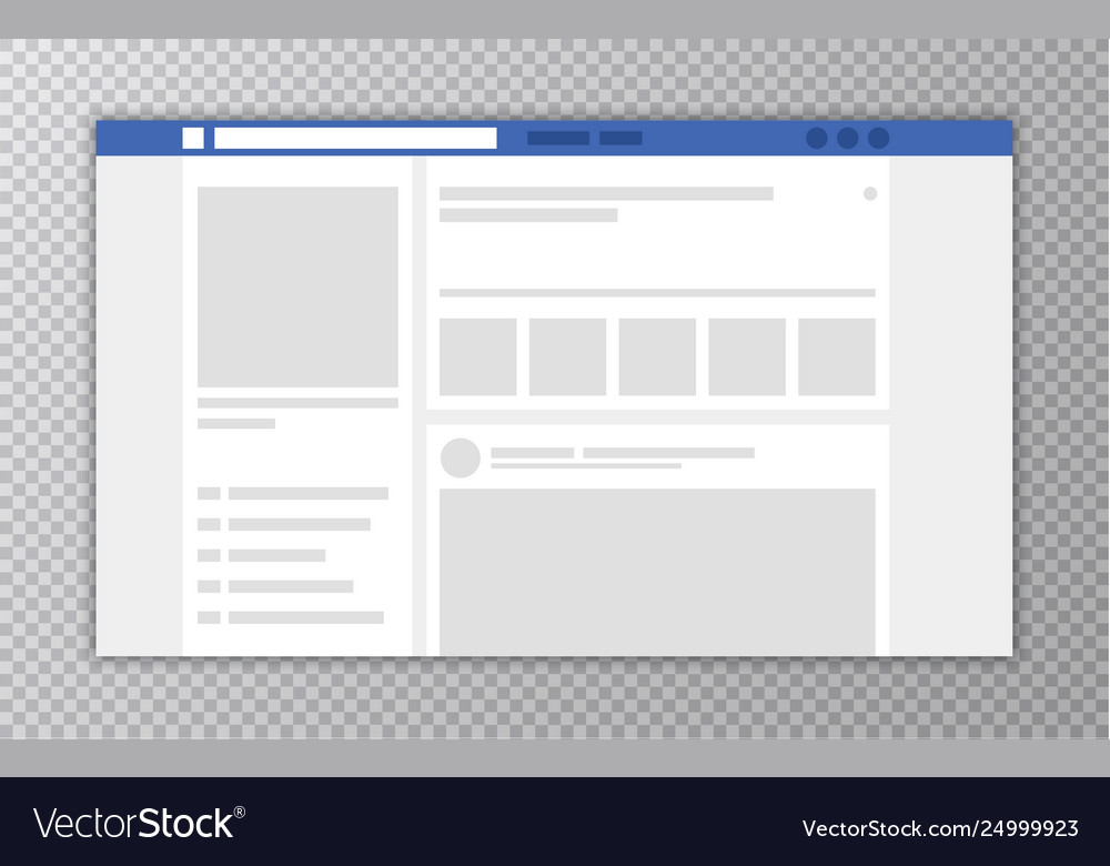 Browser window with web page concept social