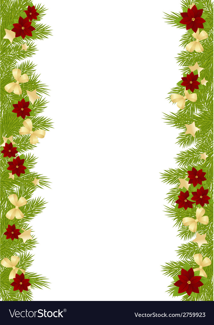 Christmas Pine Frame 2308 02 Royalty Free Vector Image