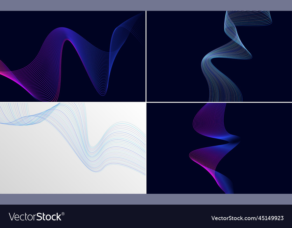 Collection of geometric minimal lines pattern set