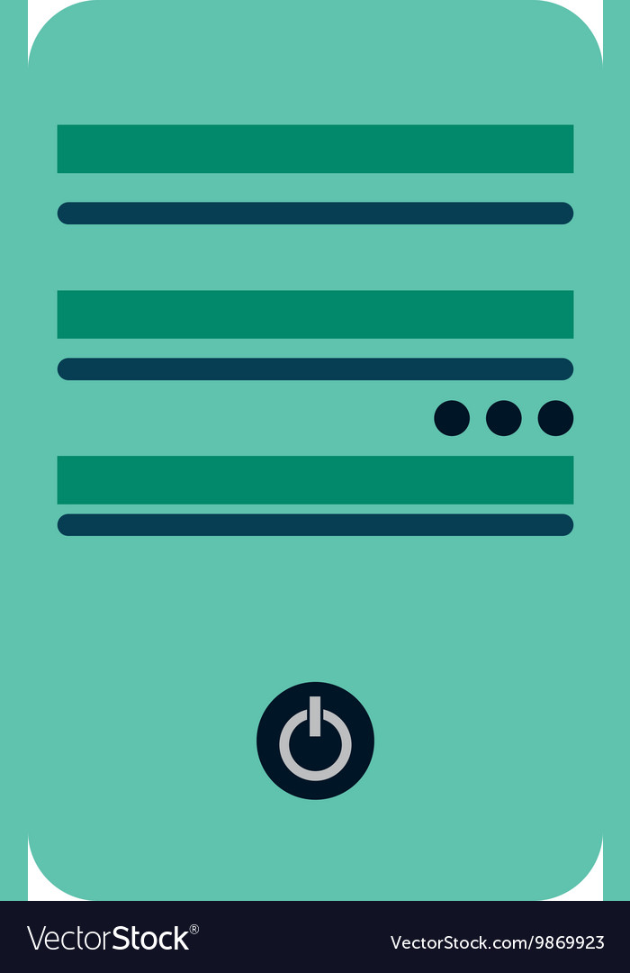 Computer cpu server icon