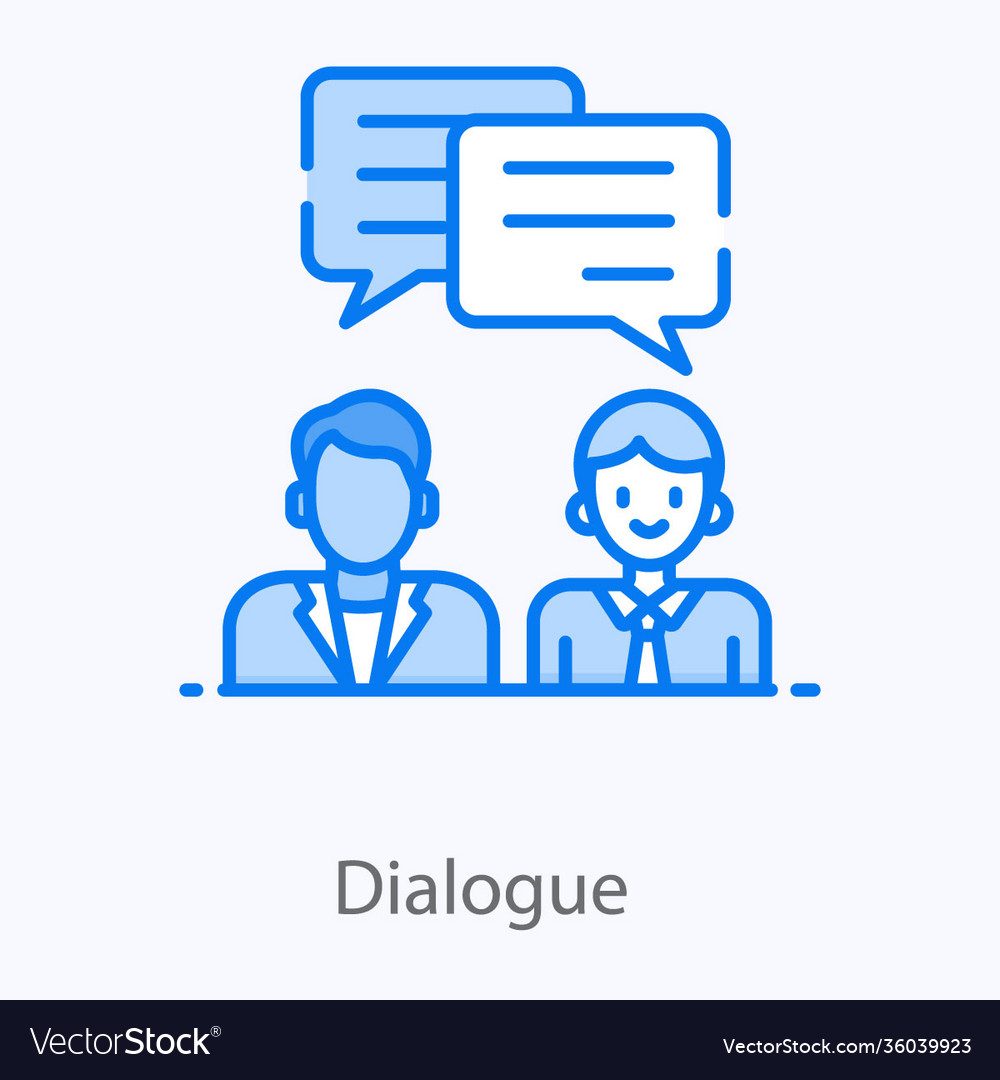 Dialogue Royalty Free Vector Image - VectorStock