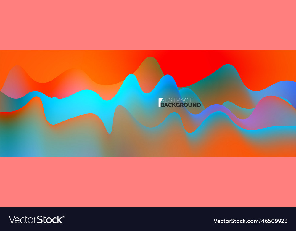 Dynamic liquid waves abstract background