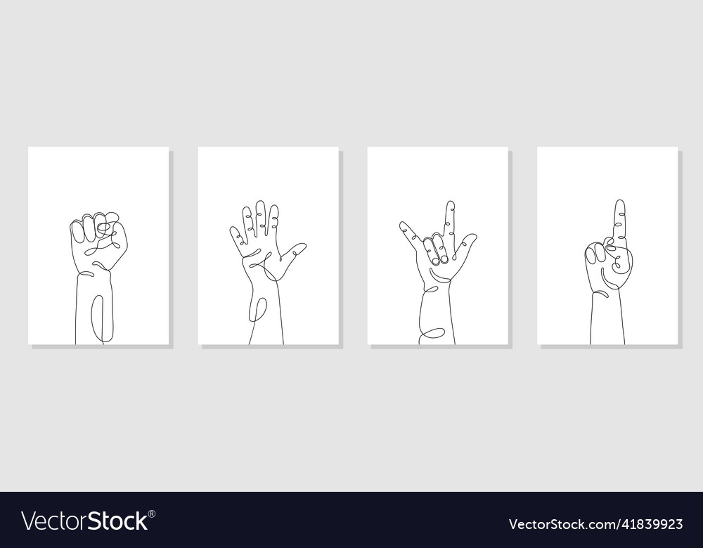 Minimalist Hand Gesture Set