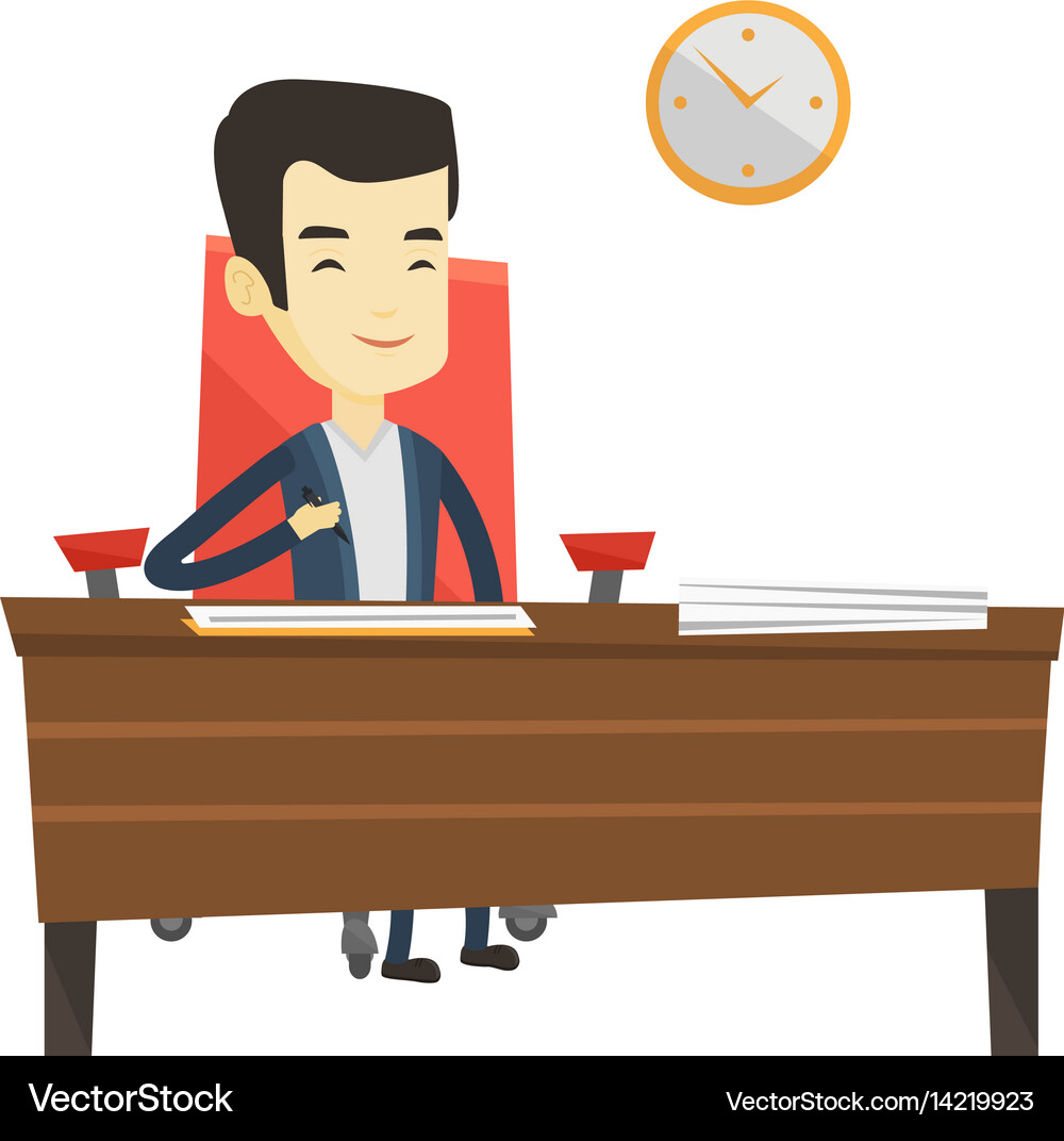 Signing of business documents Royalty Free Vector Image