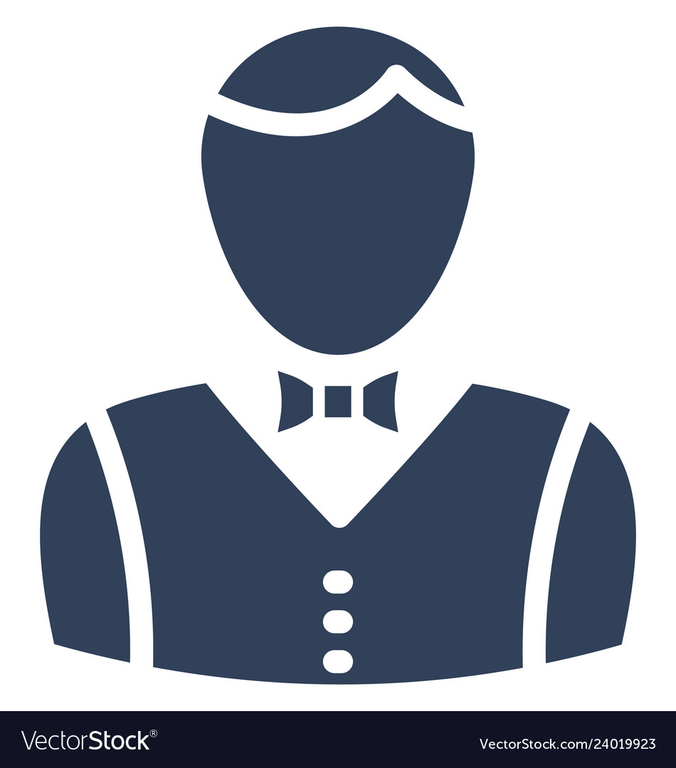 Waiter icon which can easily modify or edi
