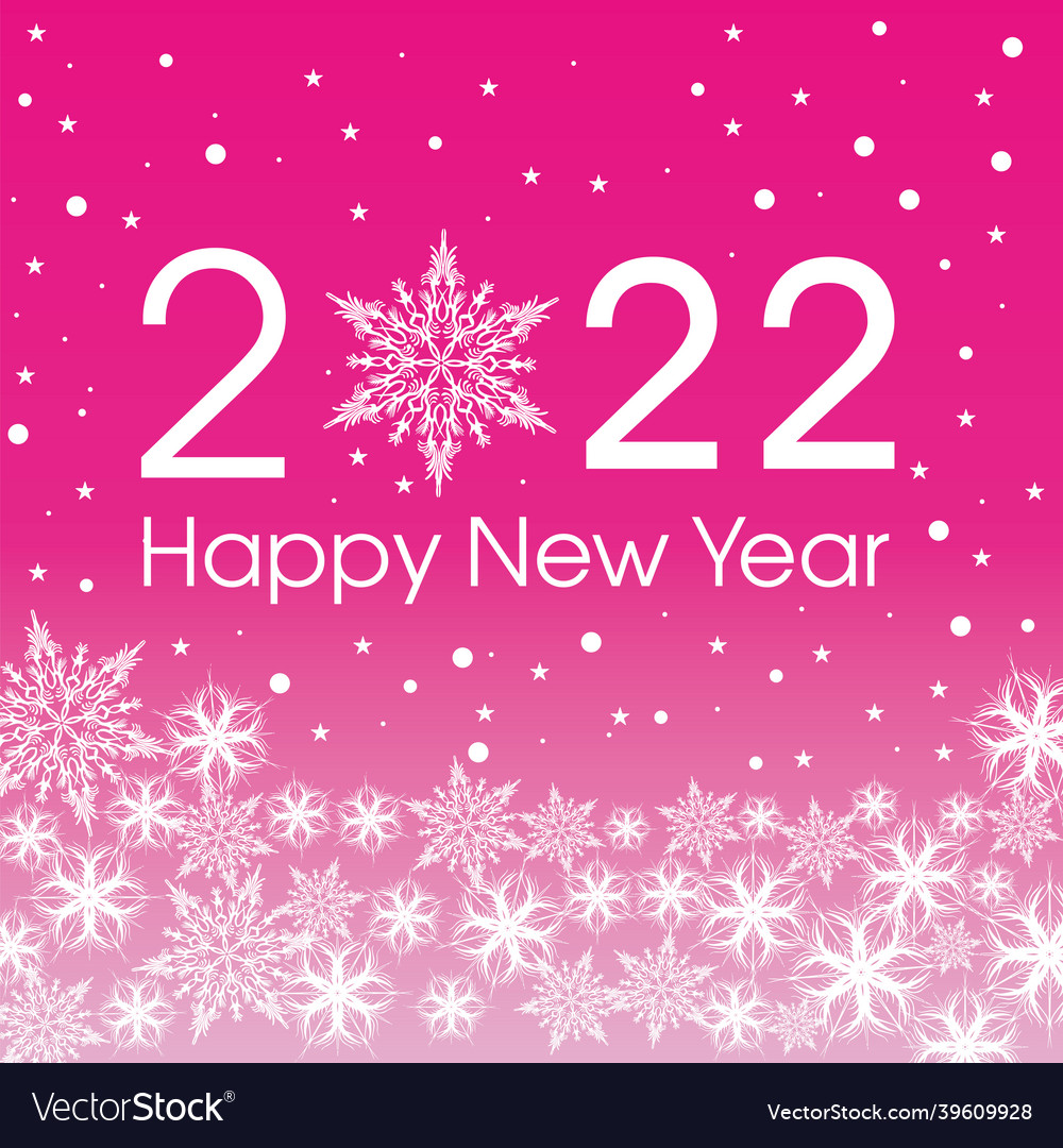 2022 happy new year card template design pattern