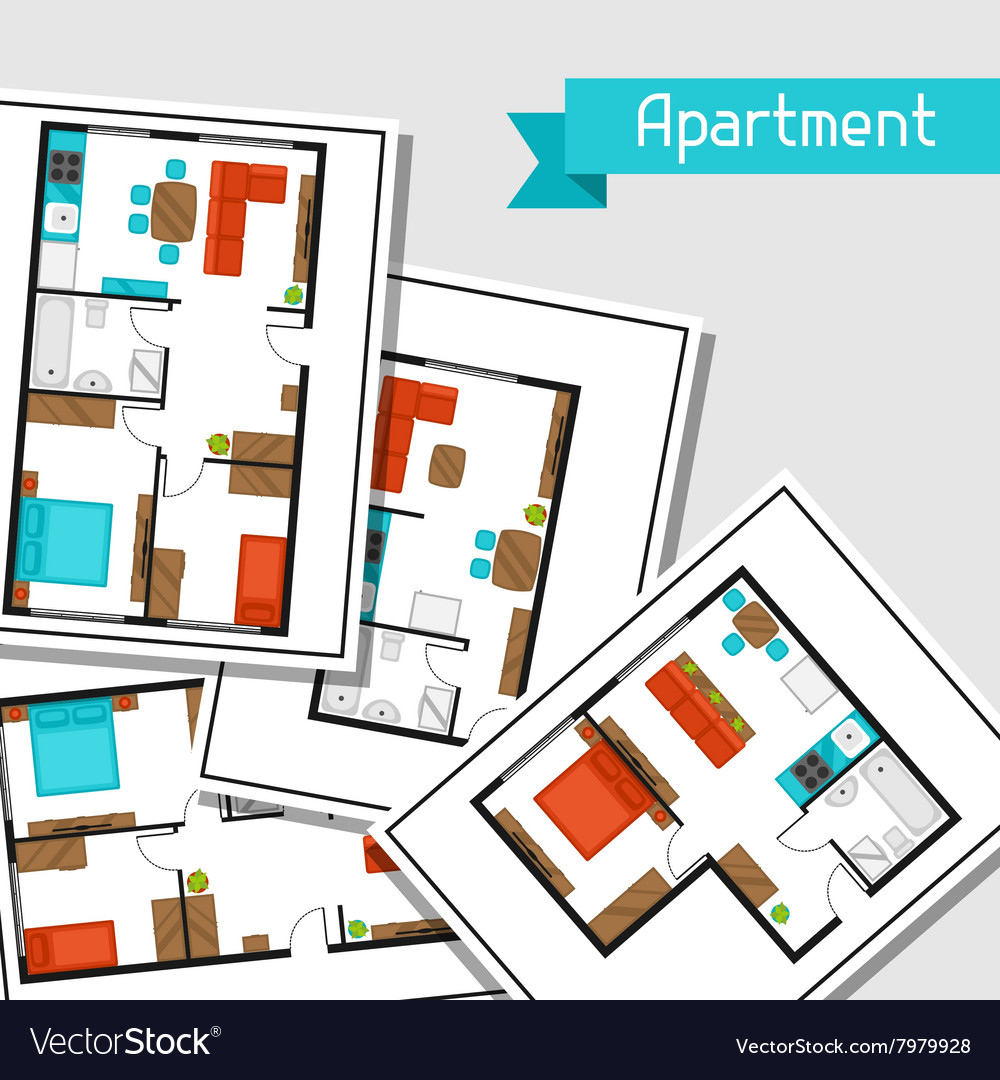 Background with architectural projects