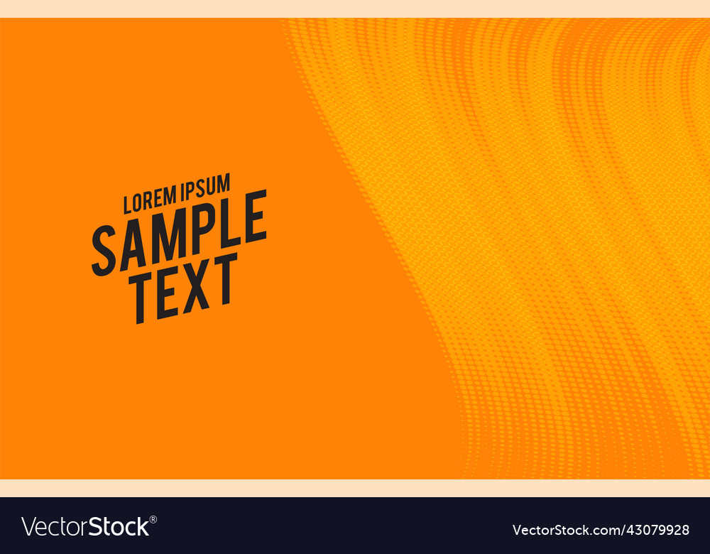 Comic style orange halftone background design