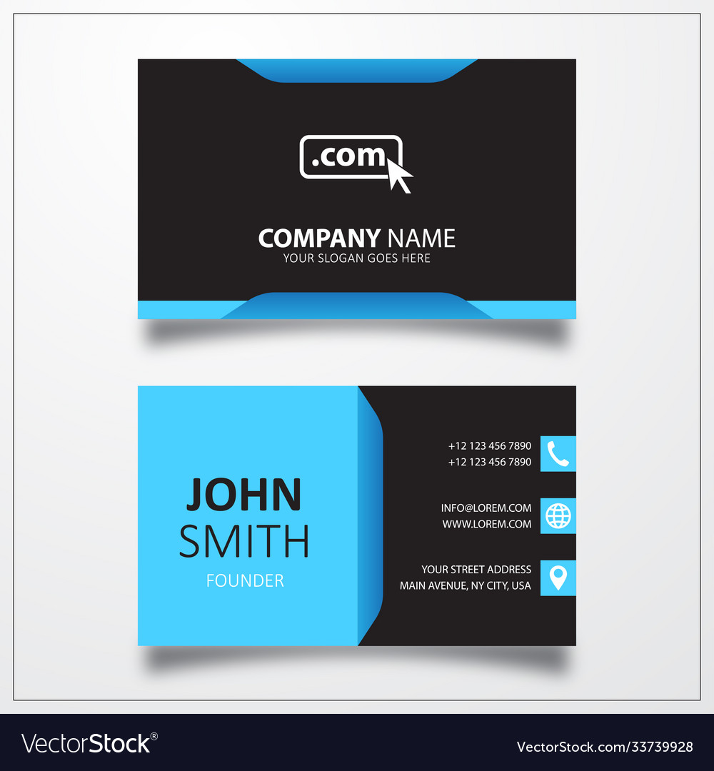 Domain com icon business card template