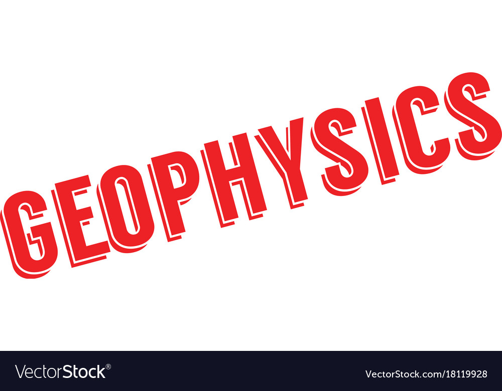 Geophysics rubber stamp Royalty Free Vector Image