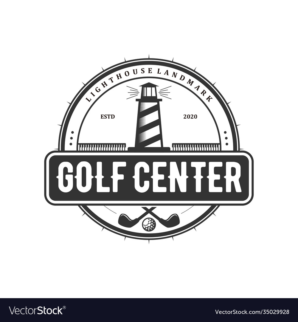 Golf Logo Design Emblem Stil minimalistisch