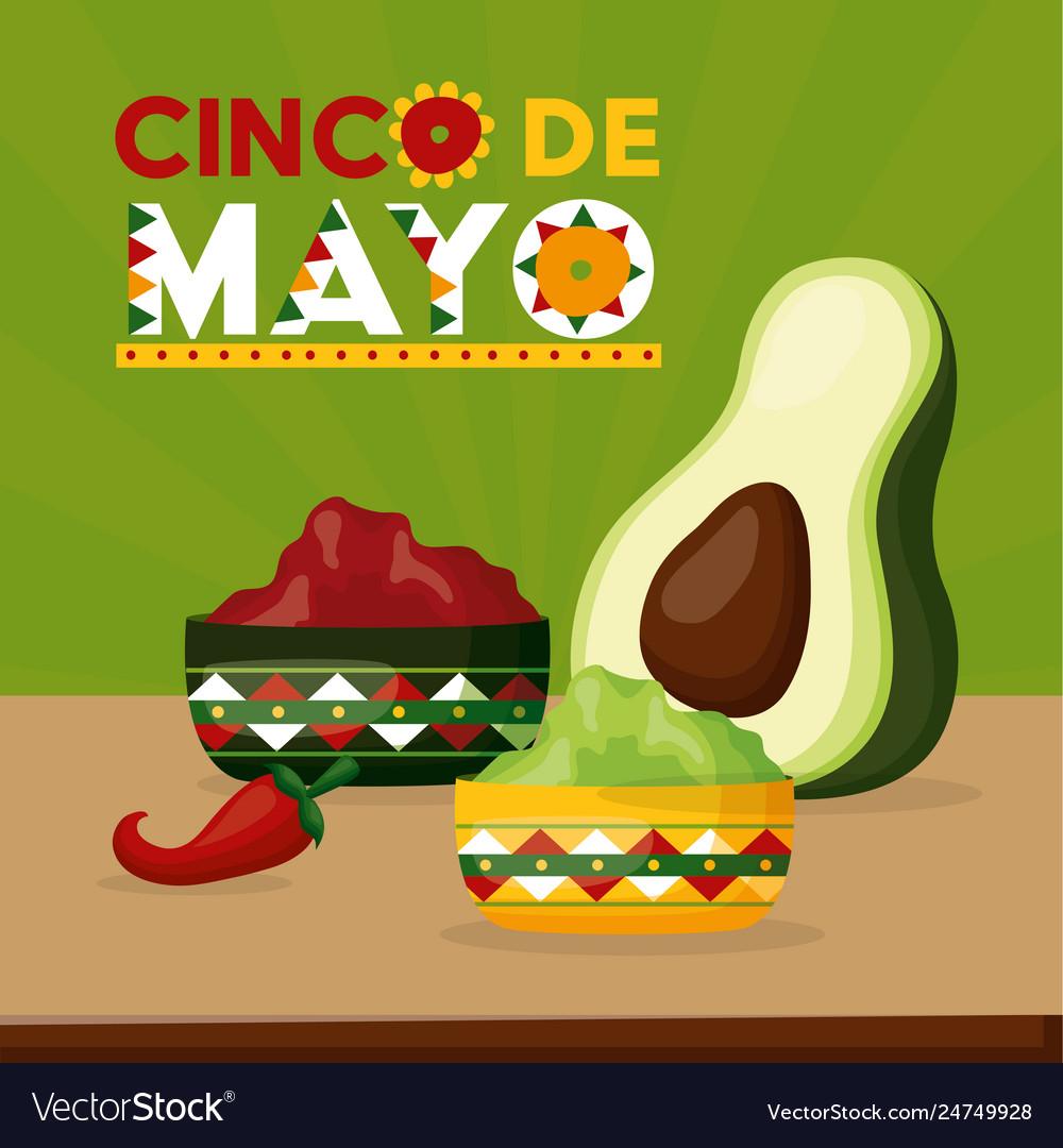 Mexico cinco de mayo Royalty Free Vector Image