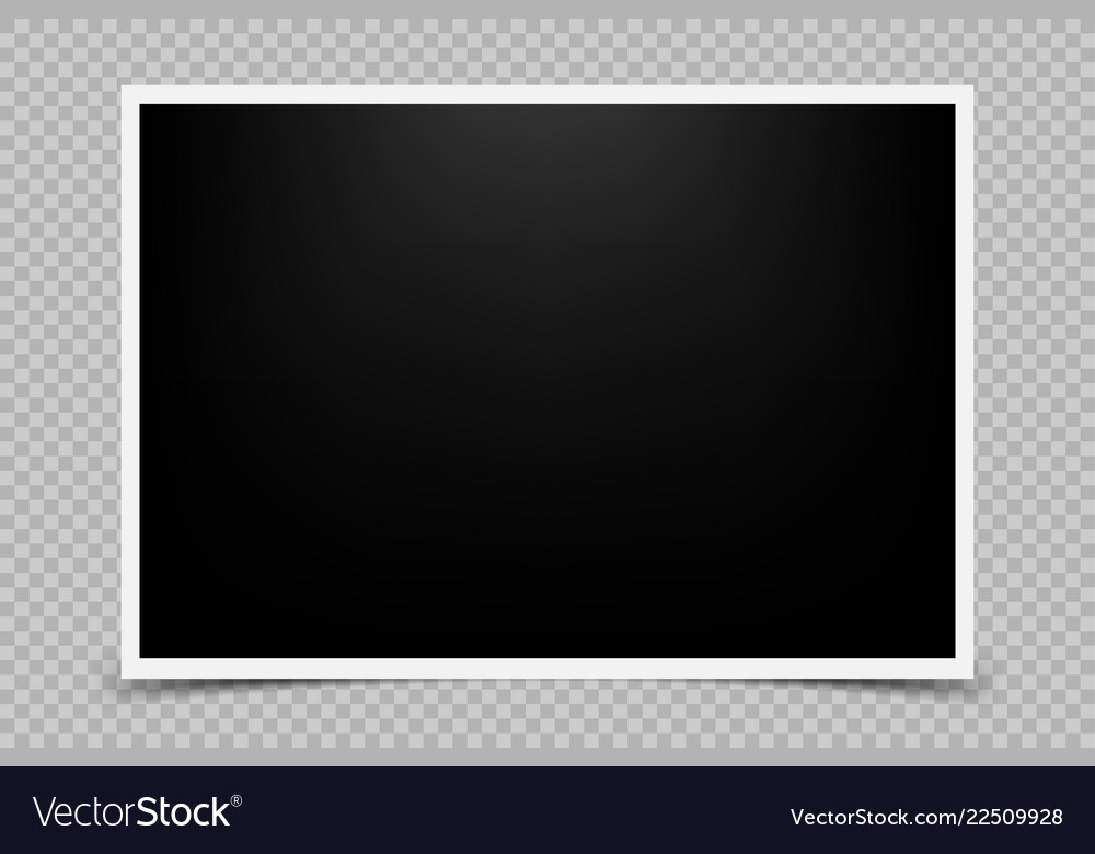 Retro photo frame with shadow