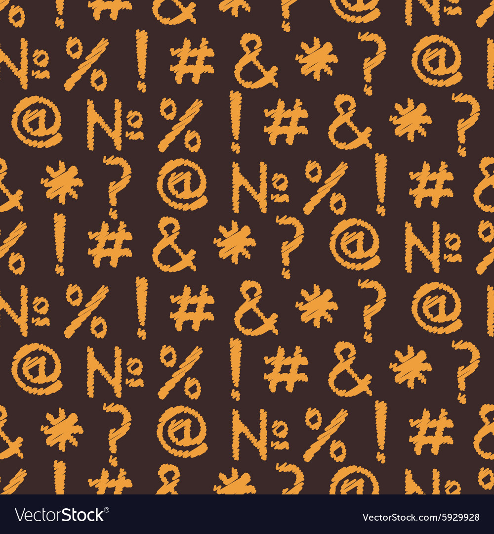 Seamless background with punctuation marks