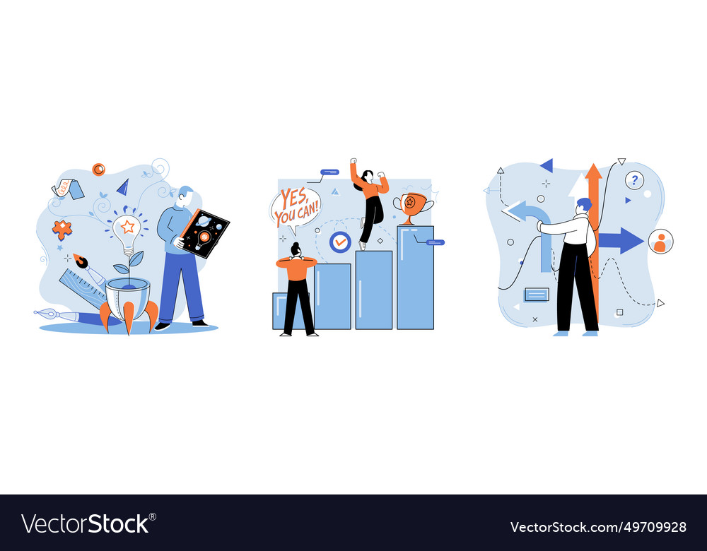 Start up developing prototype is important step vector image Start up developing prototype is important step