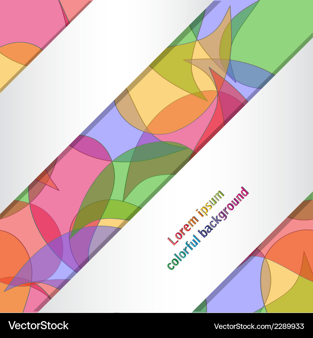 Background with ribbons Royalty Free Vector Image
