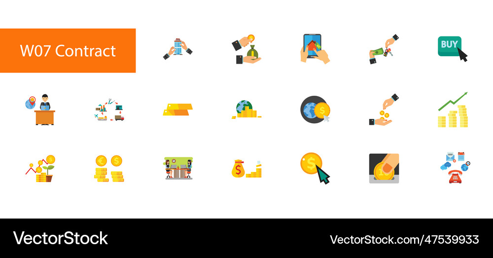 Banking icon set Royalty Free Vector Image - VectorStock