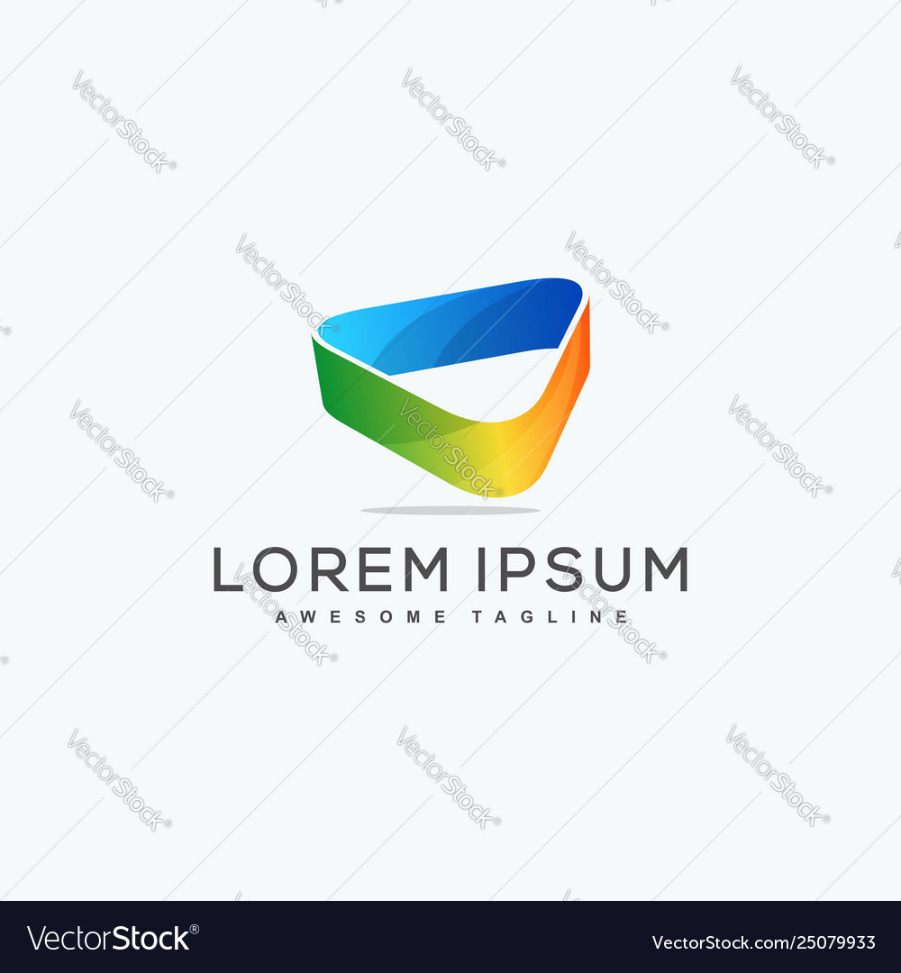 Colorful Triangle Box Concept