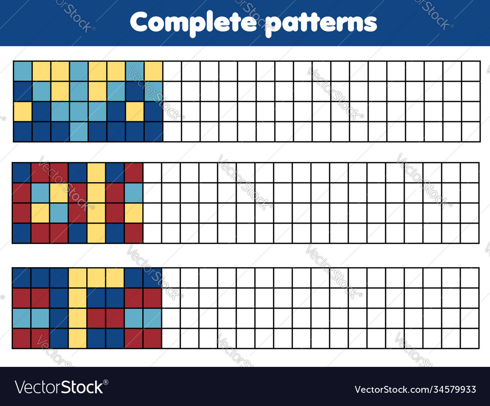 Geometric Pattern Completion Game