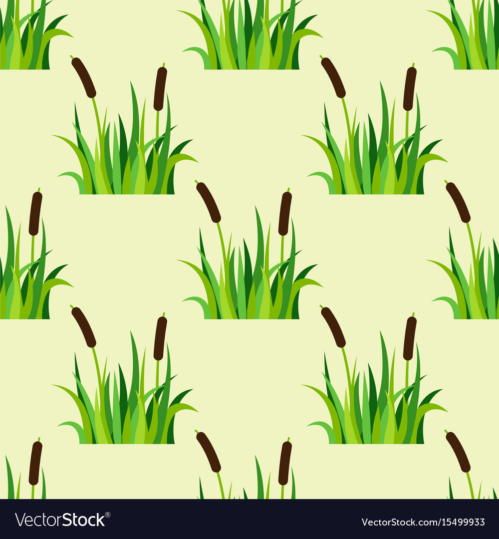 Green grass nature design seamless pattern